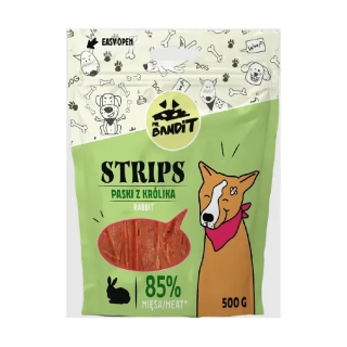 Pamlsok Mr. Bandit rabbit strips 500g