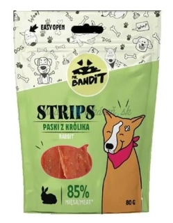Pamlsok Mr. Bandit rabbit strips 80g