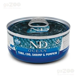 Farmina N&D cat OCEAN tuna, squid & shrimp konzerva 70 g