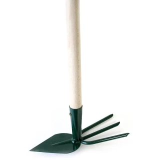Motyka špicatá trojzubá 200mm s násadou 100cm
