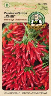 Paprika kríčkovitá "Chilli" - Vtáčie oko