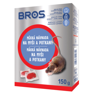 BROS Mäkká návnada proti hlodavcom 150g